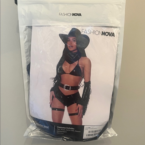 Fashion Nova | Tops | Fashion Nova Black South Side Costume | Poshmark